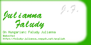 julianna faludy business card